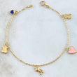 Bracelet Classic Link Pendants 2.3gr / 7.1in / 18K Gold