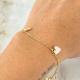 Bracelet Classic Link Pendants 2.3gr / 7.1in / 18K Gold