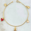 Bracelet Classic Link Pendants 2.35gr / 7.1in / 18K Gold