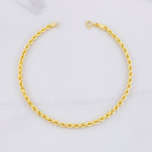 Pulso Lazo 2.4g / 7 3/4 in / 2.8mm Oro Amarillo 18K