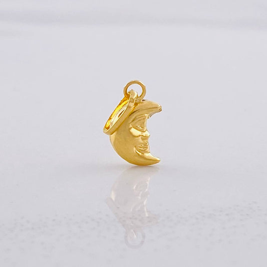 Pendant Crescent Moon 0.3g / 1.5cm Yellow Gold 18K