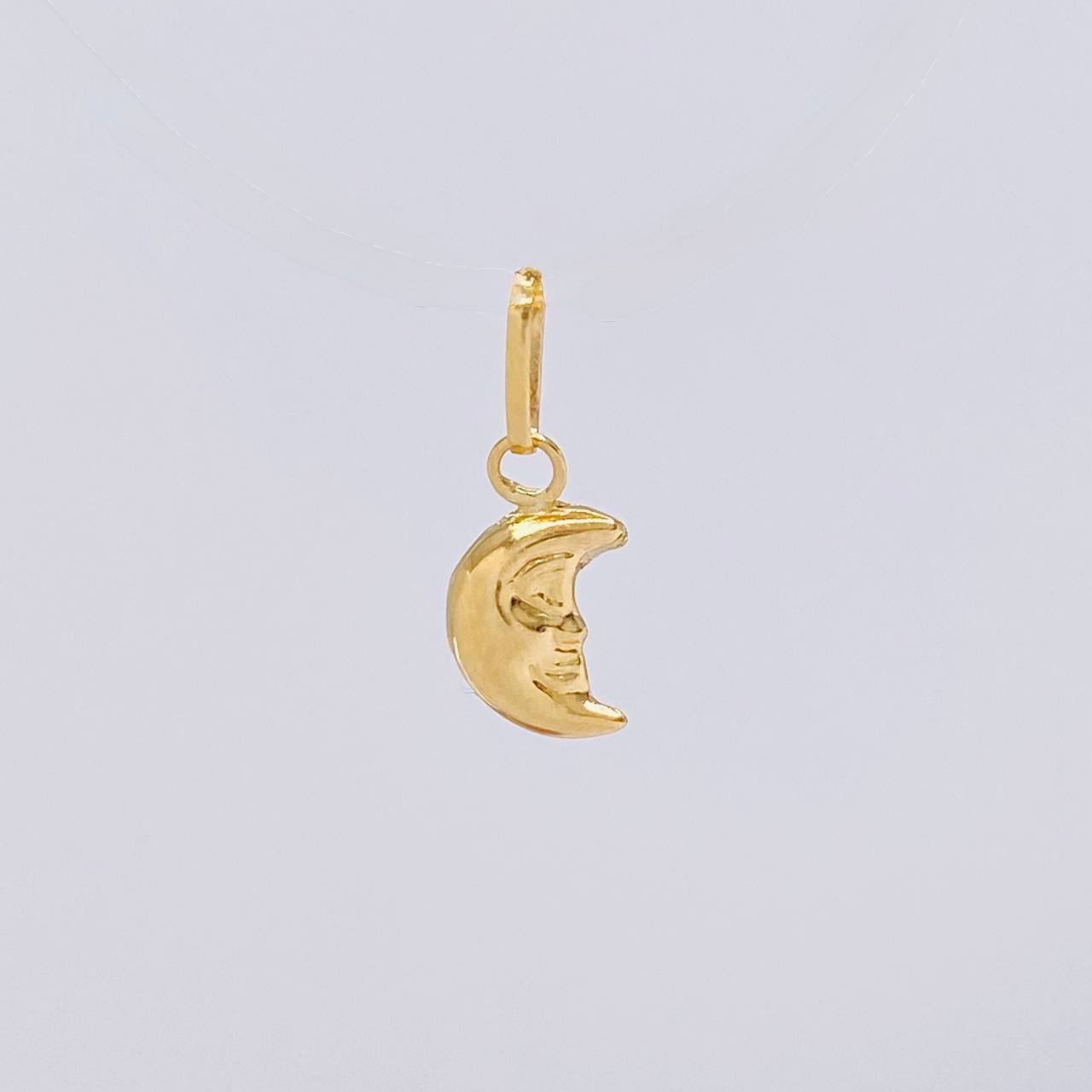 Dije Media Luna 0.3g / 1.5cm Oro Amarillo 18K