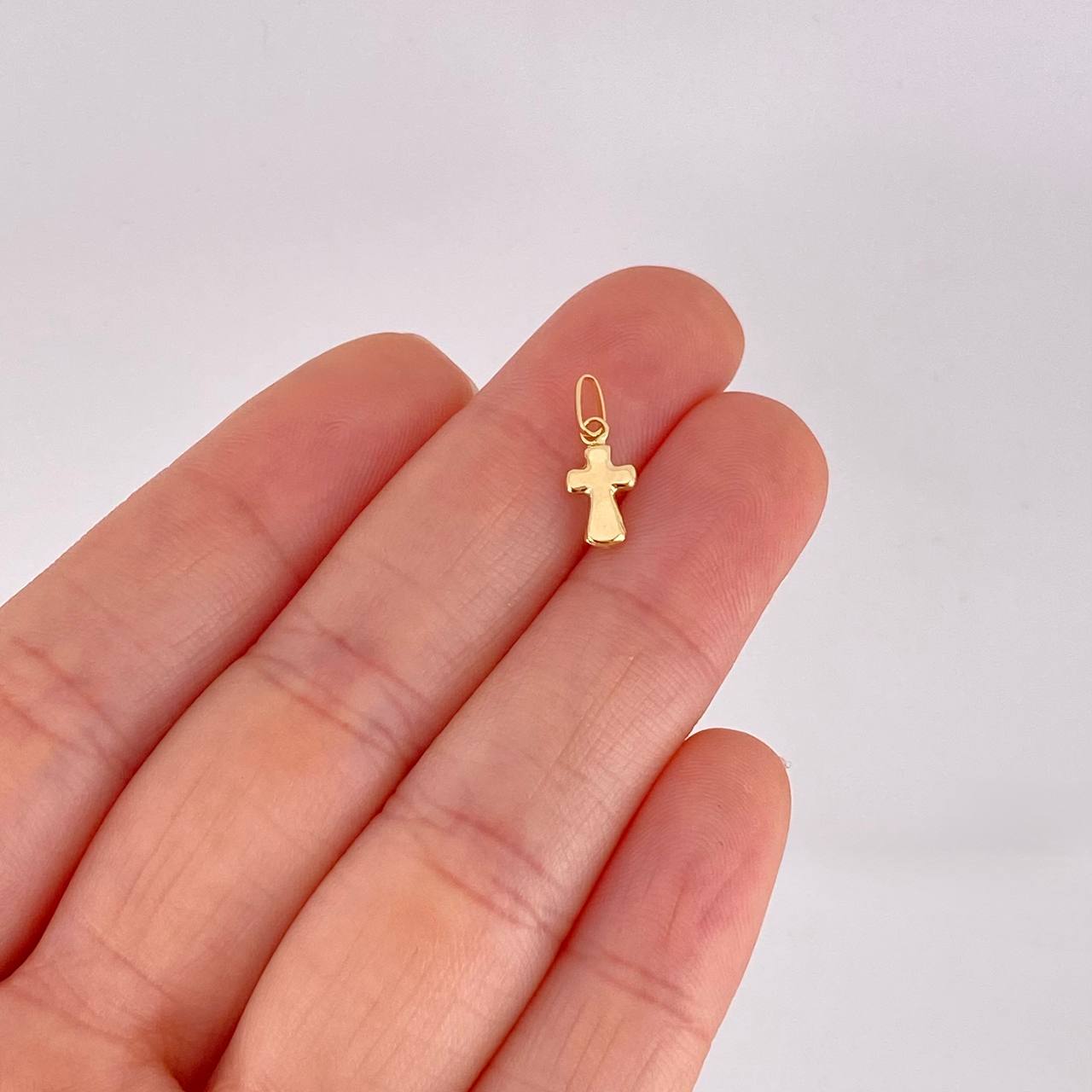 Dije Cruz 0.2g / 1/2 in Oro Amarillo 18K