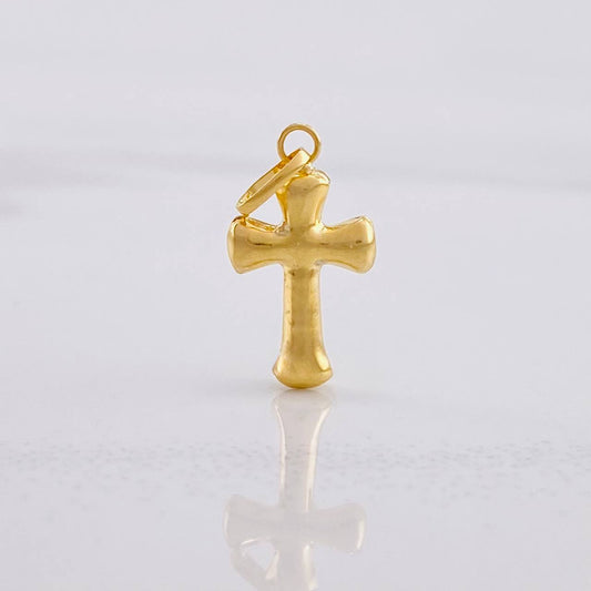 Dije Cruz 0.45g / 3/4 in Oro Amarillo 18K