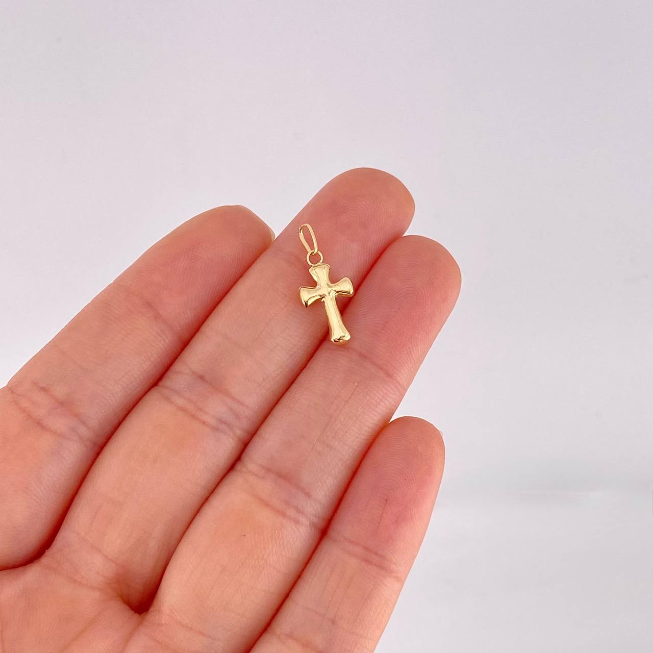 Dije Cruz 0.45g / 3/4 in Oro Amarillo 18K