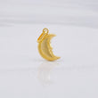 Pendant Plain Crescent Moon 0.55g / 3/4 in 18K Yellow Gold