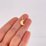 Pendant Plain Crescent Moon 0.55g / 3/4 in 18K Yellow Gold