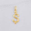 Pendant Letter S Balloon 0.85g / 1 1/4 in 18K Yellow Gold