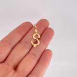 Pendant Letter S Balloon 0.85g / 1 1/4 in 18K Yellow Gold