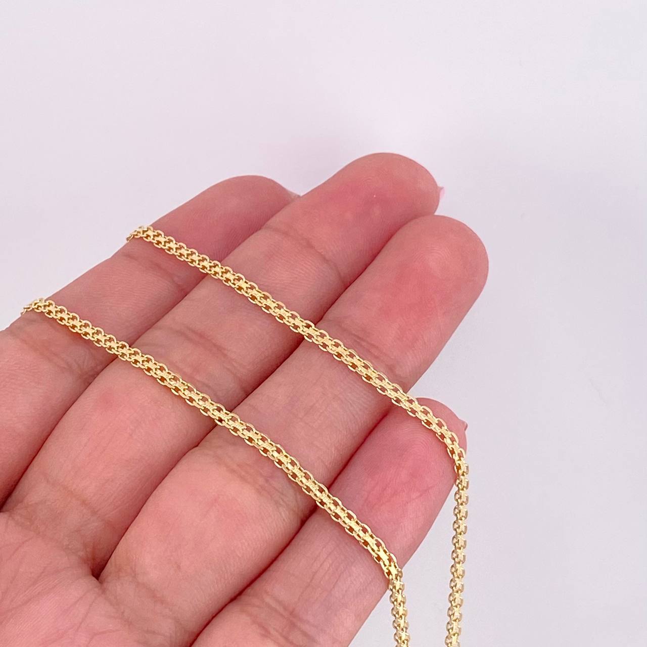 Cadena China 5.5g / 24 in / 2.1mm Oro Amarillo 18K
