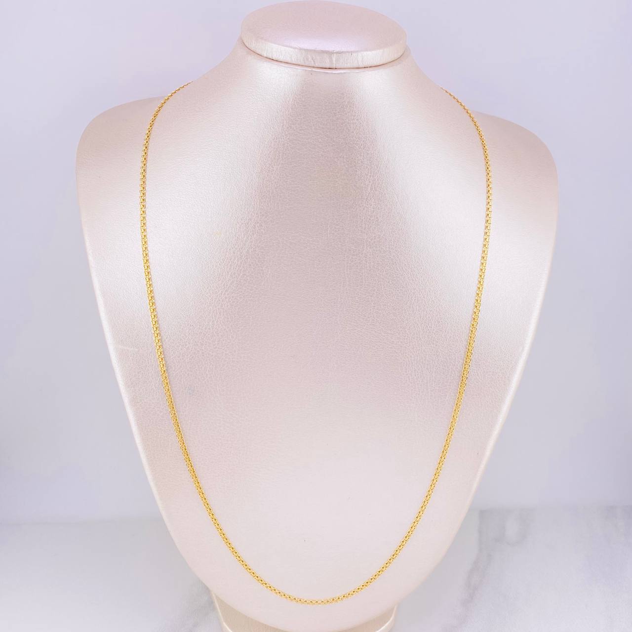 Cadena China 5.5g / 24 in / 2.1mm Oro Amarillo 18K