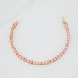 Tennis Bracelet 11.15g / 6 1/4 in / 3.4mm Two-Tone White Rose 18K Gold