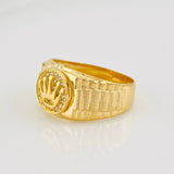 Anillo Correa Corona 3.75g / T6 3/4 Oro Amarillo 18K