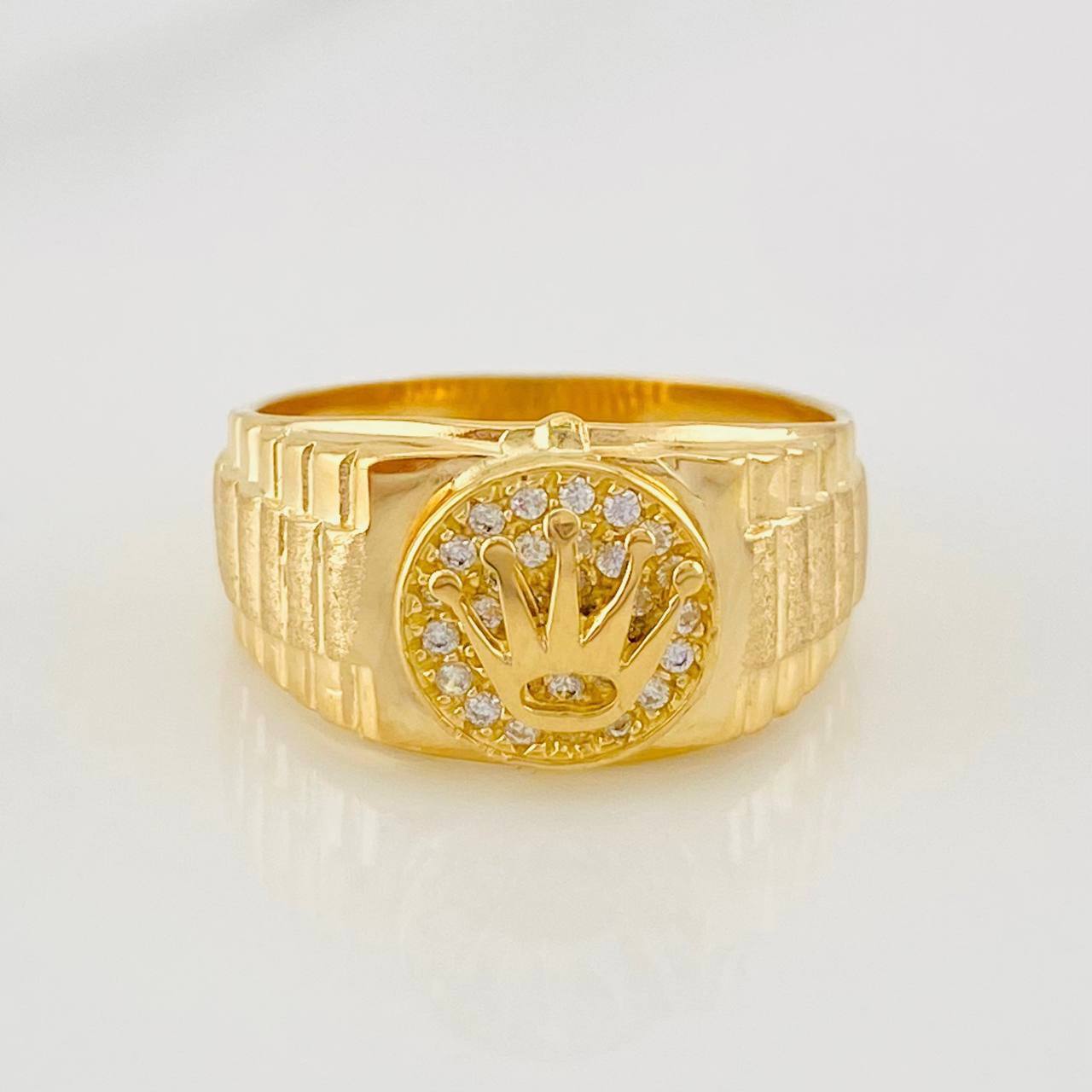 Anillo Correa Corona 3.75g / T6 3/4 Oro Amarillo 18K