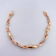 Bracelet Dubai 18.85gr / 17.5cm / 5.5mm White Zircons Three 18K Golds $
