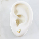 Stud Earrings Angel Wings 0.6gr / 9.3mm 18K Gold ©
