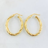 Candongas Mary Ovalada 2.6gr / 1 1/4 in / Oro Amarillo 18K ©