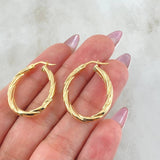 Candongas Mary Ovalada 2.55gr / 1 1/4 in / Oro Amarillo 18K ©