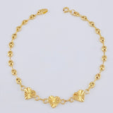 Gc Heart Diamond Cut Bracelet 2.45 g / 7 1/4 in / 3.2 mm 18K Yellow Gold