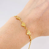Gc Heart Diamond Cut Bracelet 2.45 g / 7 1/4 in / 3.2 mm 18K Yellow Gold