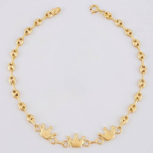 Pulso GC Coronas 2.4g / 7 1/4 in / 3.1mm Oro Amarillo 18K