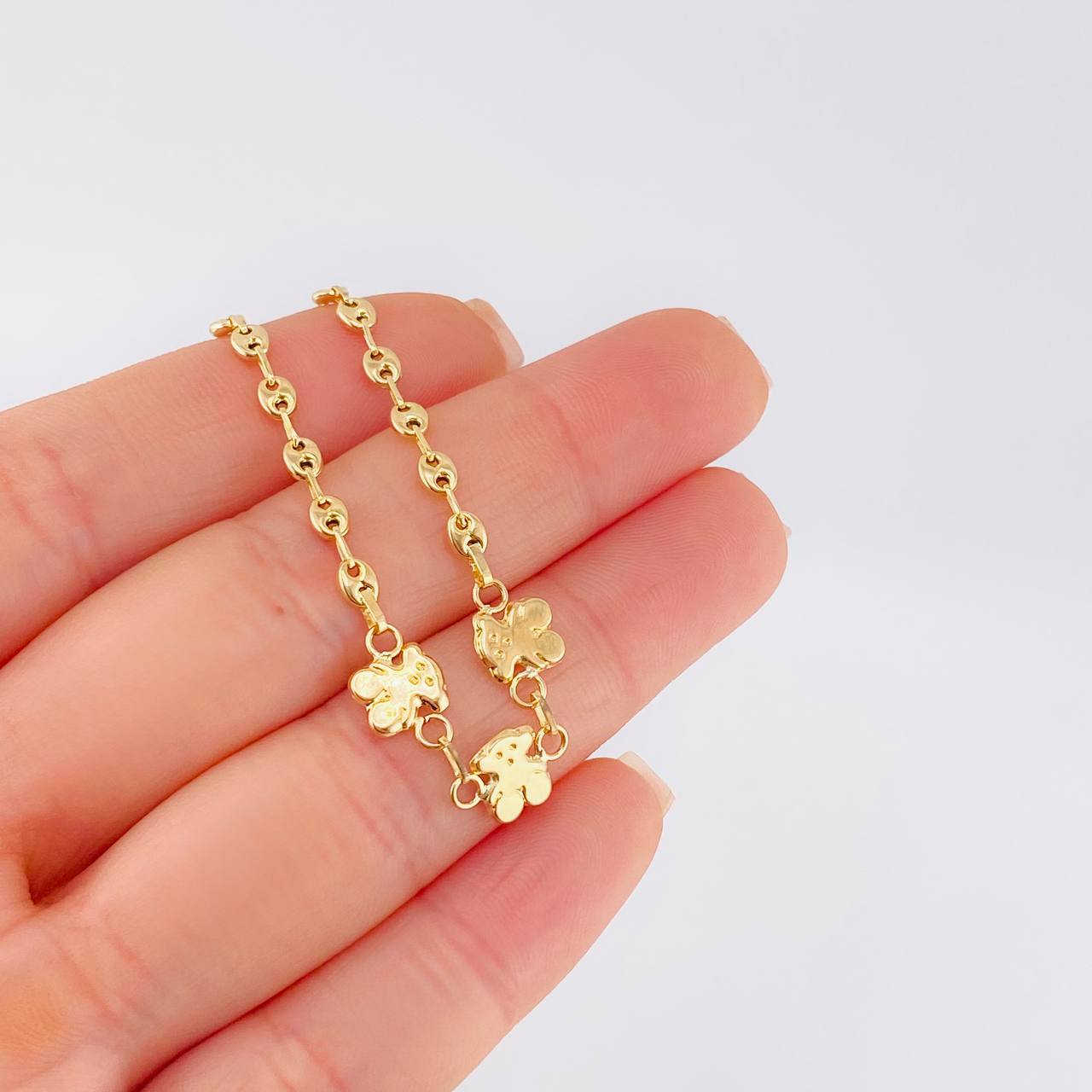 Bracelet Gc Oso Tous 2.4 g / 7 in / 3.2 mm Yellow Gold 18K !