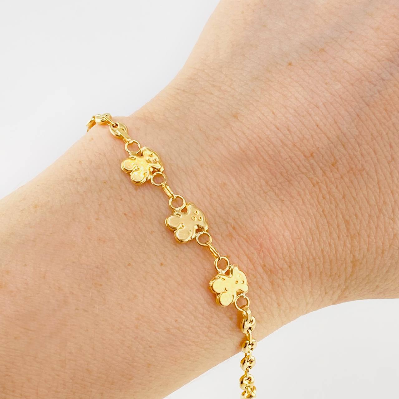 Bracelet Gc Oso Tous 2.4 g / 7 in / 3.2 mm Yellow Gold 18K !