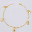 Pulso Espiga Dijes 2.35 g / 7 1/2 in / 1.4 mm Oro Amarillo 18K