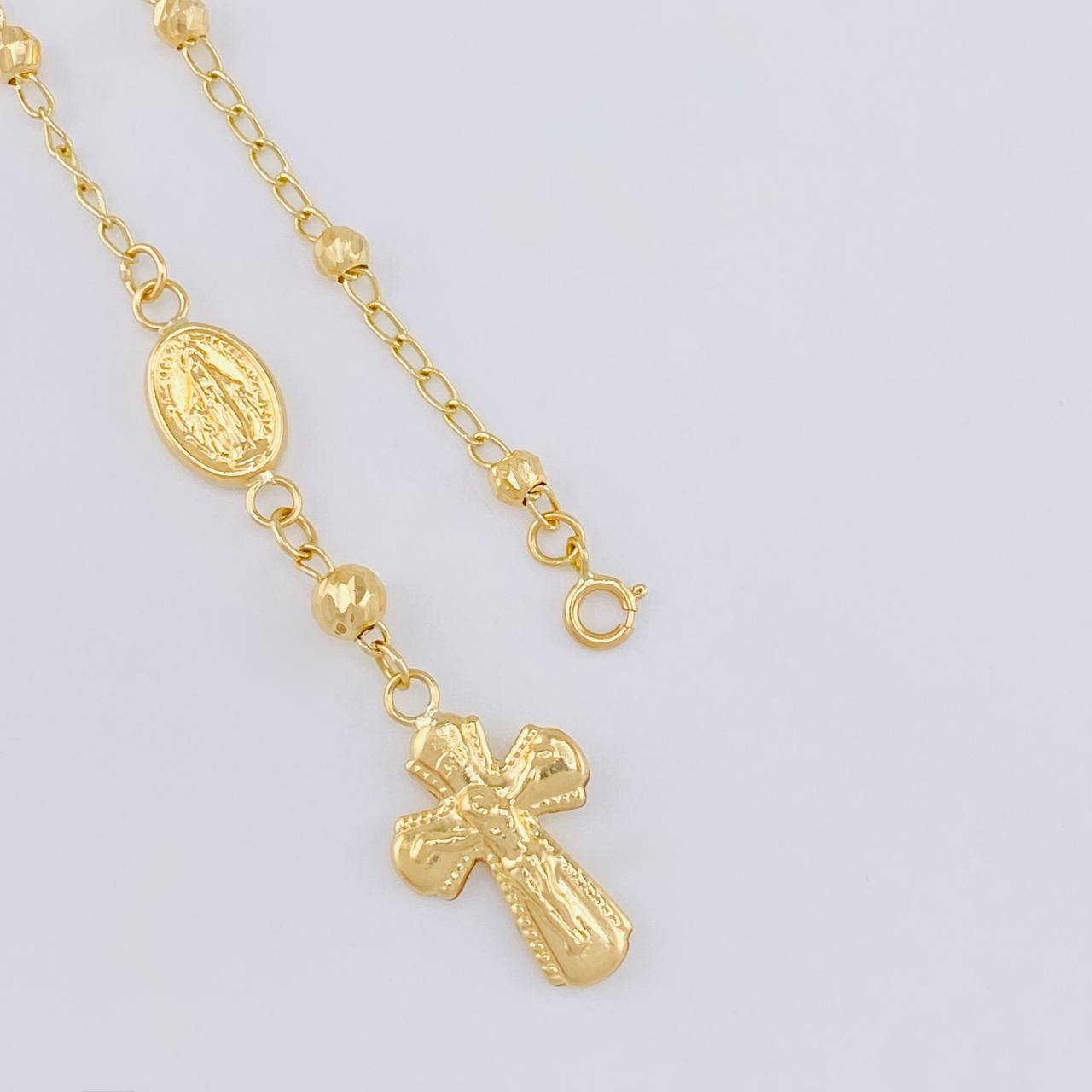 Pulso Denario Virgen Milagrosa 2.5 g / 7 1/4 in / 3 mm Oro Amarillo 18K