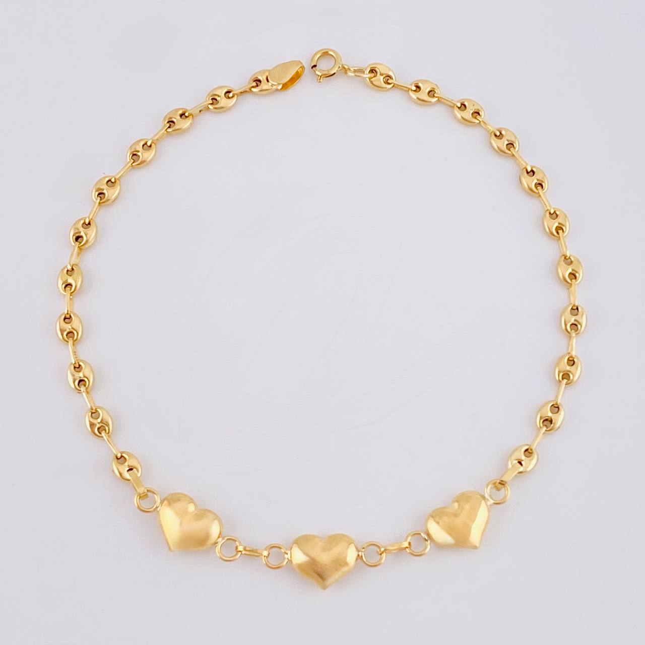 Bracelet Gc Heart 2.55 g / 8 in / 3.2 mm Yellow Gold 18K