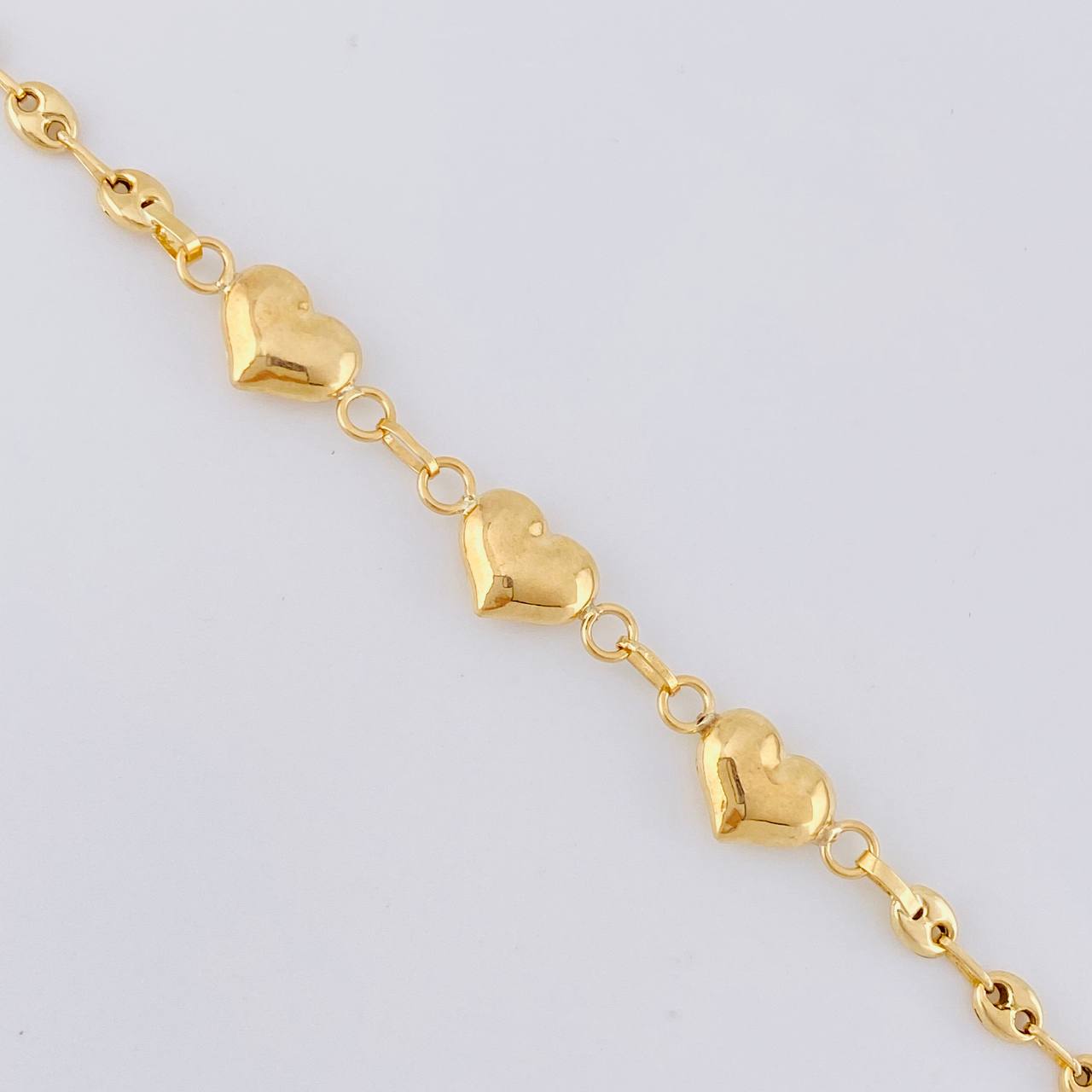 Bracelet Gc Heart 2.55 g / 8 in / 3.2 mm Yellow Gold 18K