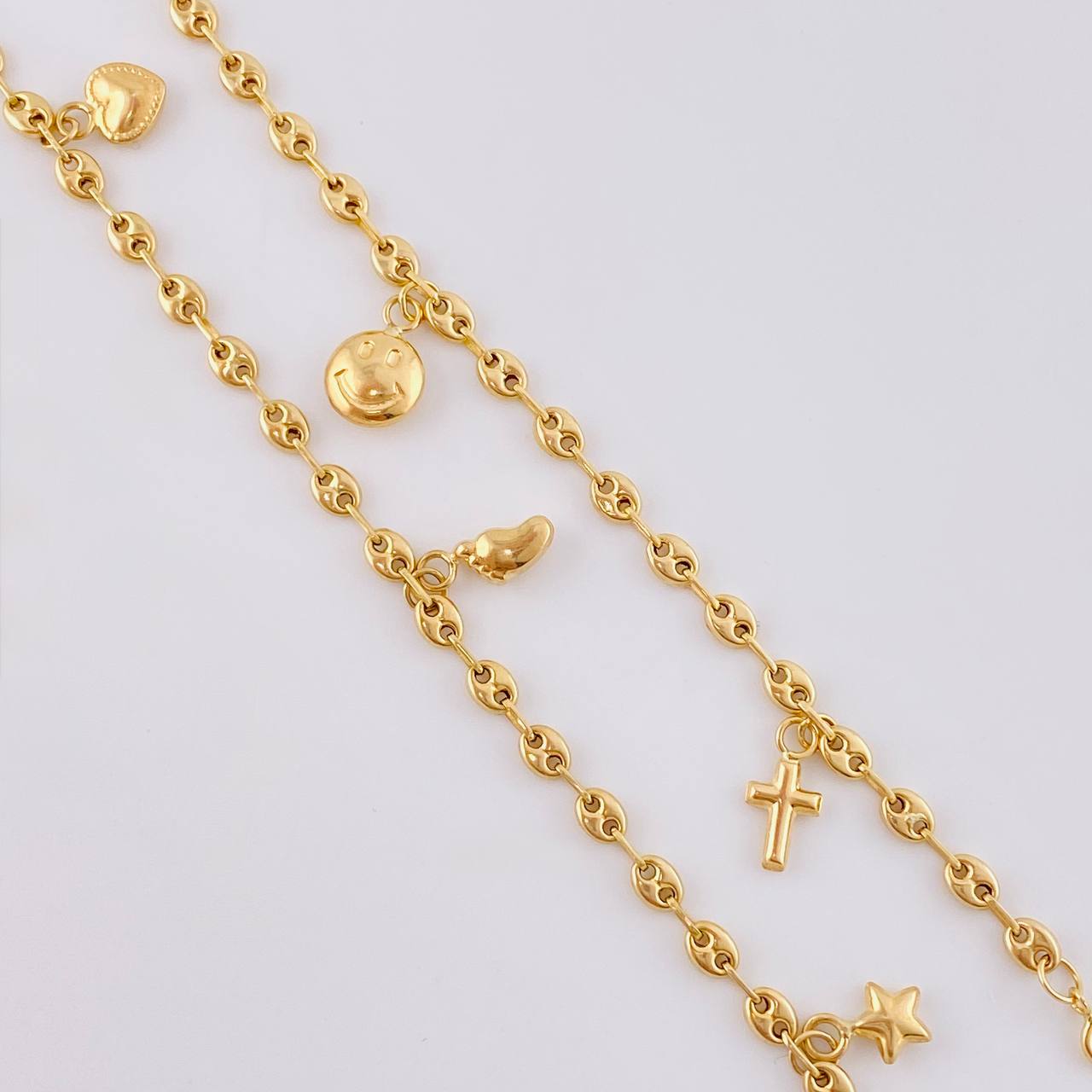 Tobillera Gc Dijes 3.95 g / 10 1/2 in / 3.1 mm Oro Amarillo 18K