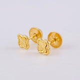 Topos Trebol Diamantado 0.45 g / in / 5 mm Oro Amarillo 18K