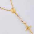 San Miguel Rosary 10.55 g / 22 1/2 in / 4 mm Three Golds 18K