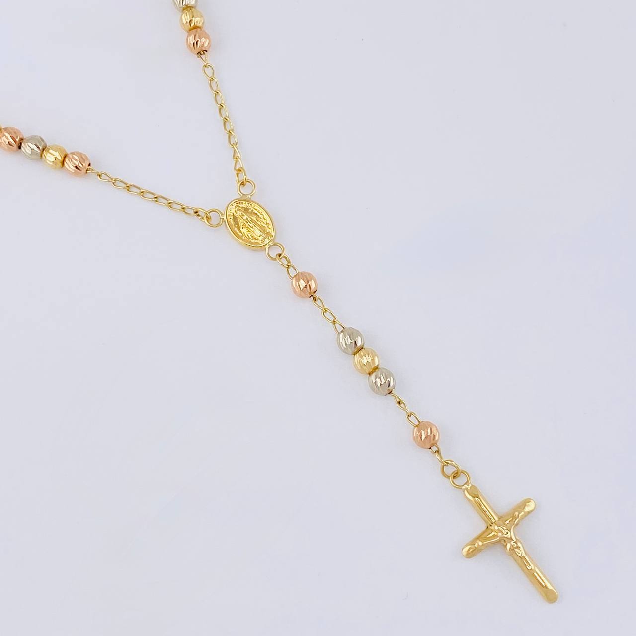 Rosario Virgen Milagrosa 7.6 g / 20 1/2 in / 4 mm Tres Oros 18K