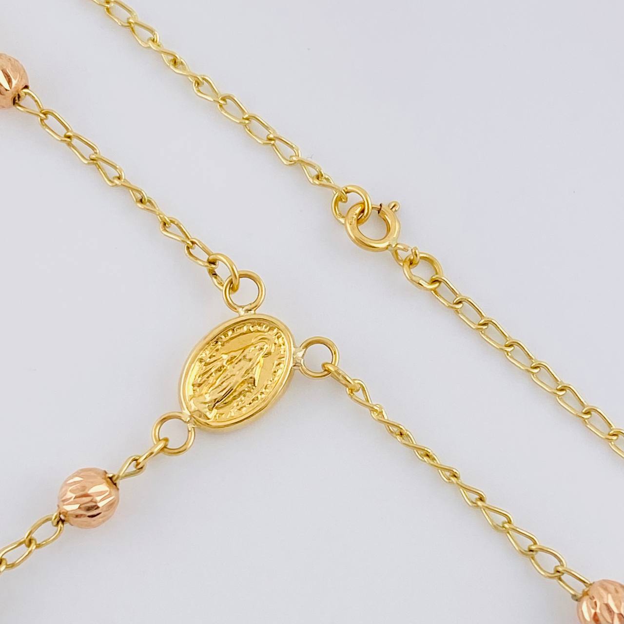 Rosario Virgen Milagrosa 7.6 g / 20 1/2 in / 4 mm Tres Oros 18K