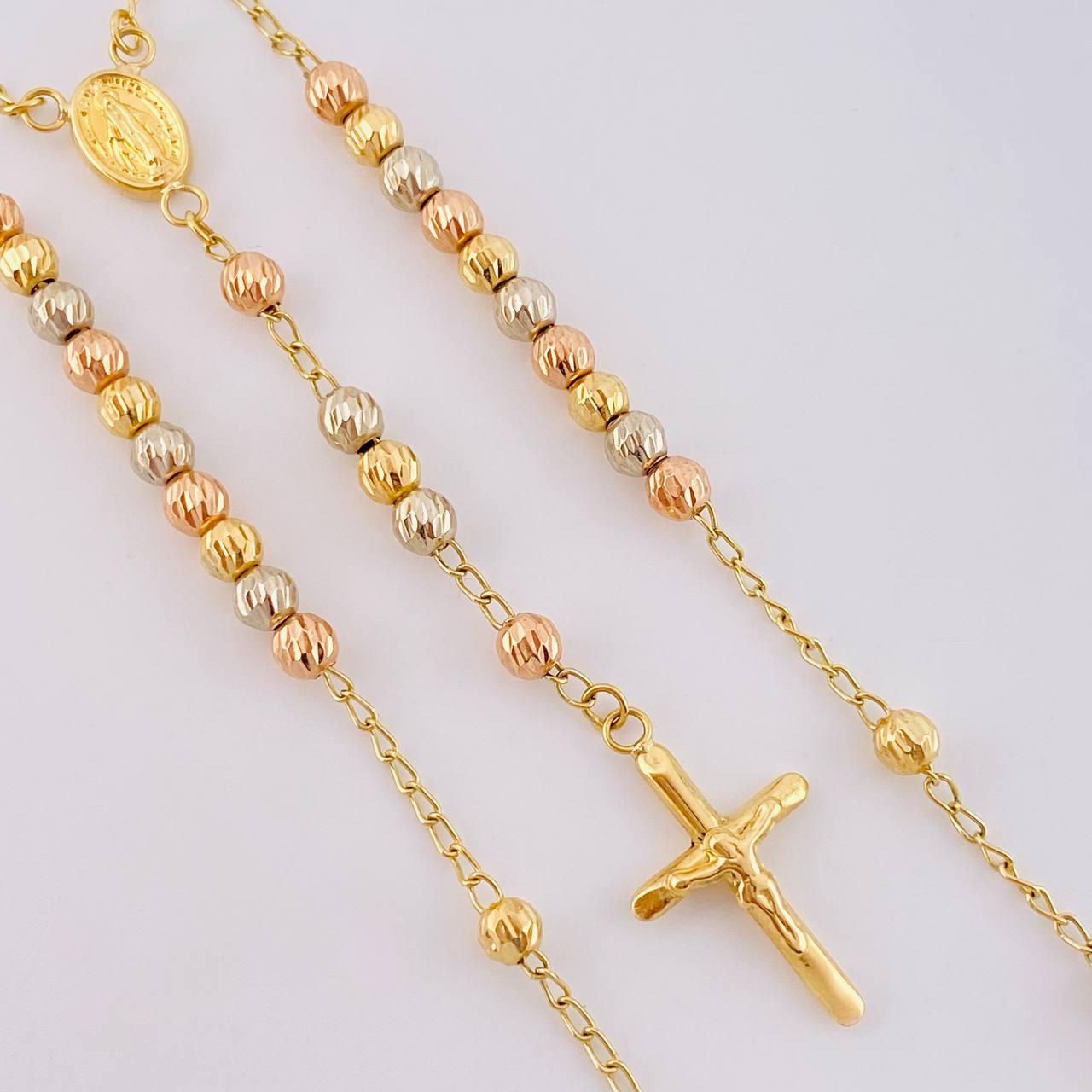 Rosario Virgen Milagrosa 7.6 g / 20 1/2 in / 4 mm Tres Oros 18K