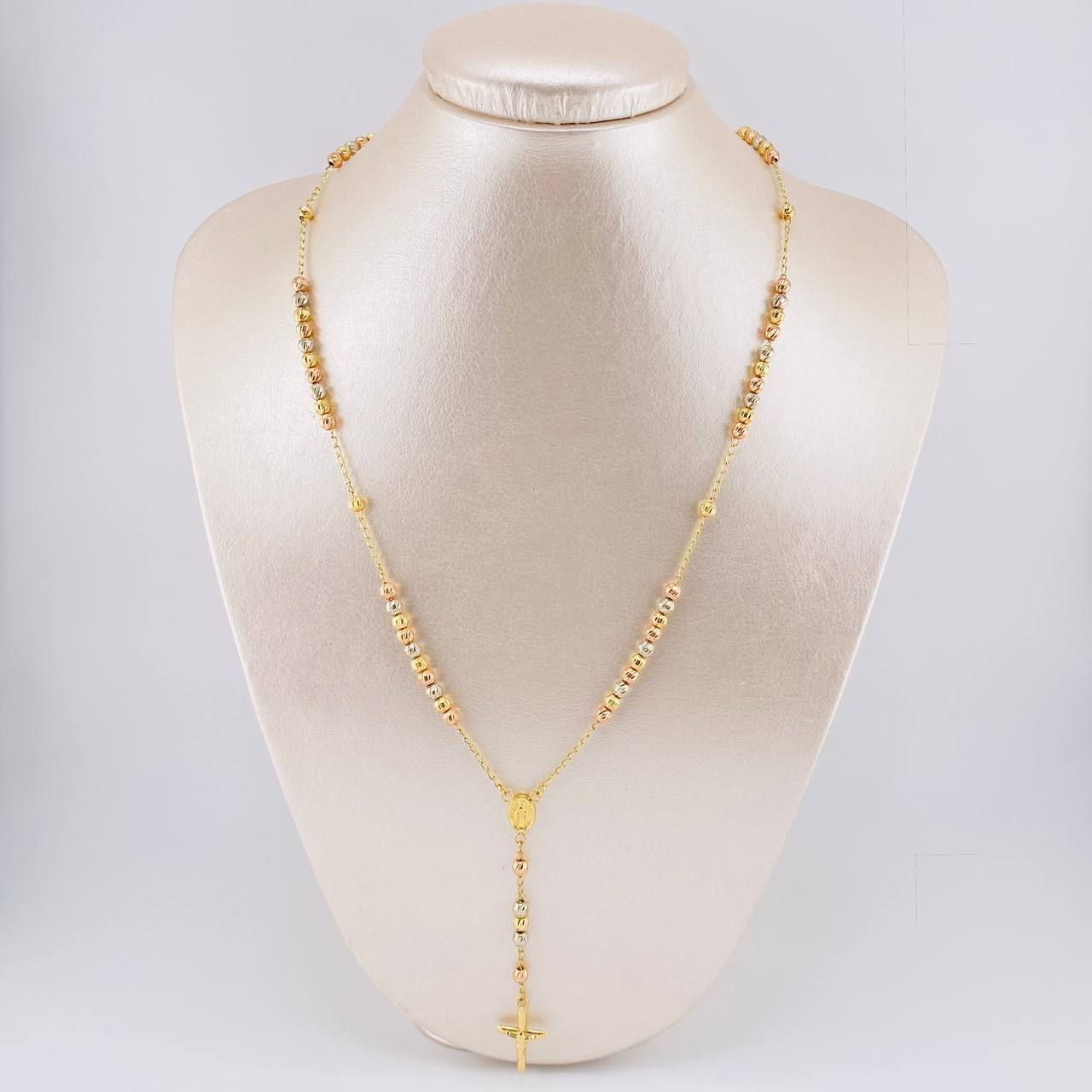 Rosario Virgen Milagrosa 7.6 g / 20 1/2 in / 4 mm Tres Oros 18K