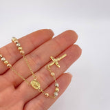 Rosario Virgen Milagrosa 7.6 g / 20 1/2 in / 4 mm Tres Oros 18K