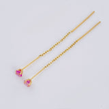 Topos Cadena Largos 0.95 g / 2 1/4 in Oro Amarillo 18K
