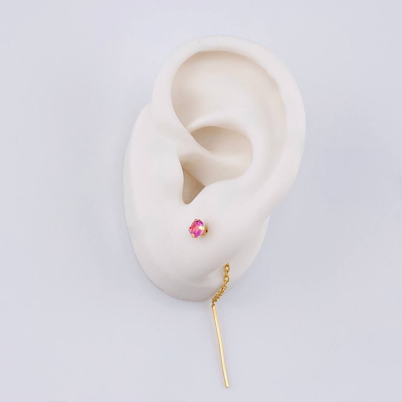 Topos Cadena Largos 0.95 g / 2 1/4 in Oro Amarillo 18K