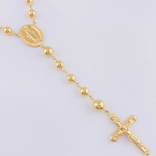Rosario Virgen Milagrosa 17.5 g / 25 1/2 in / 6 mm Oro Amarillo 18K