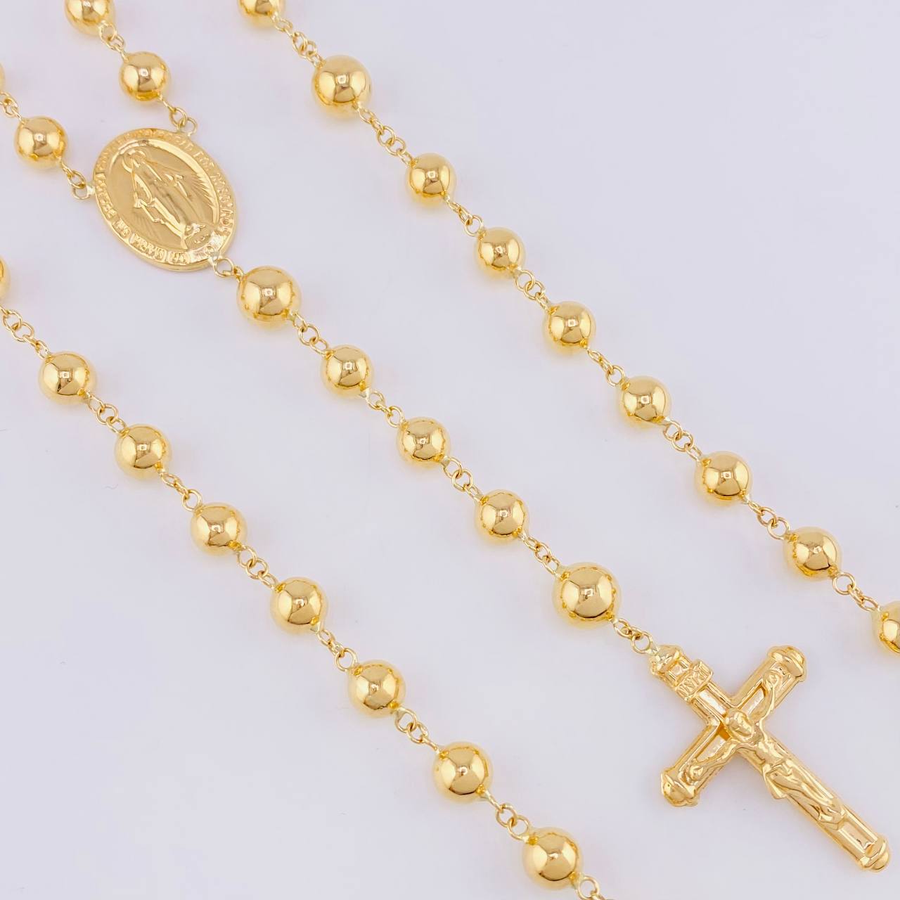 Rosario Virgen Milagrosa 17.5 g / 25 1/2 in / 6 mm Oro Amarillo 18K