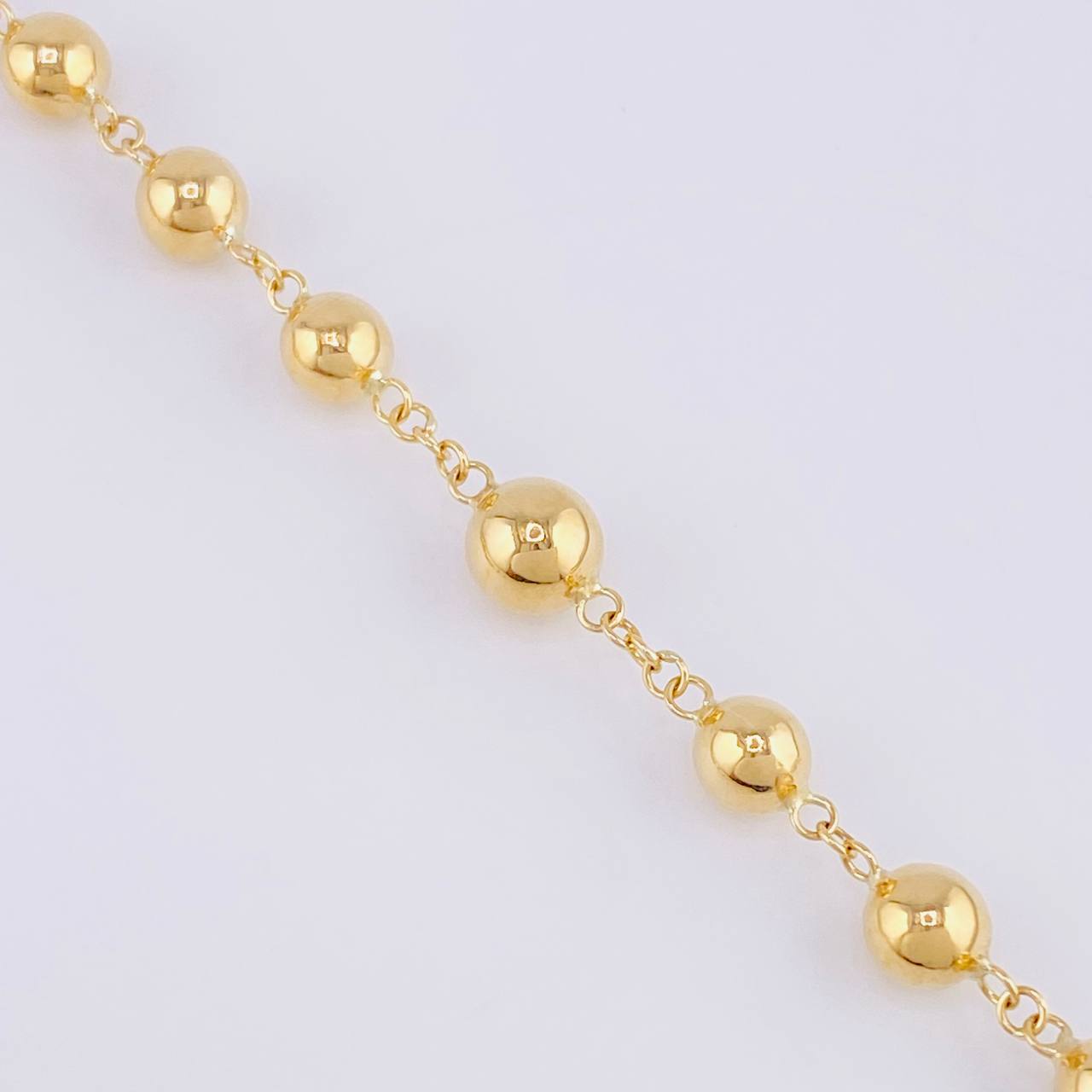 Rosario Virgen Milagrosa 17.5 g / 25 1/2 in / 6 mm Oro Amarillo 18K