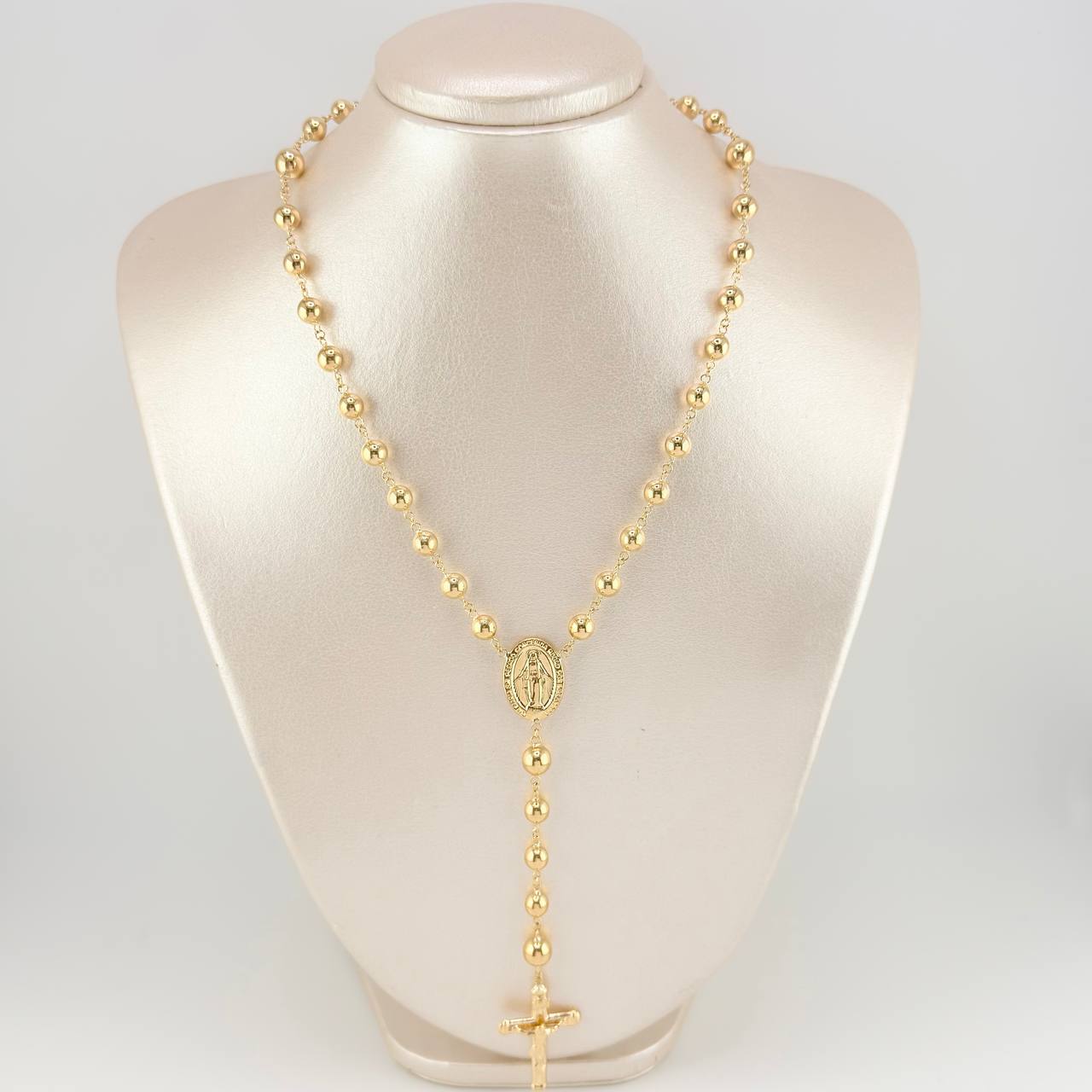 Rosario Virgen Milagrosa 17.5 g / 25 1/2 in / 6 mm Oro Amarillo 18K