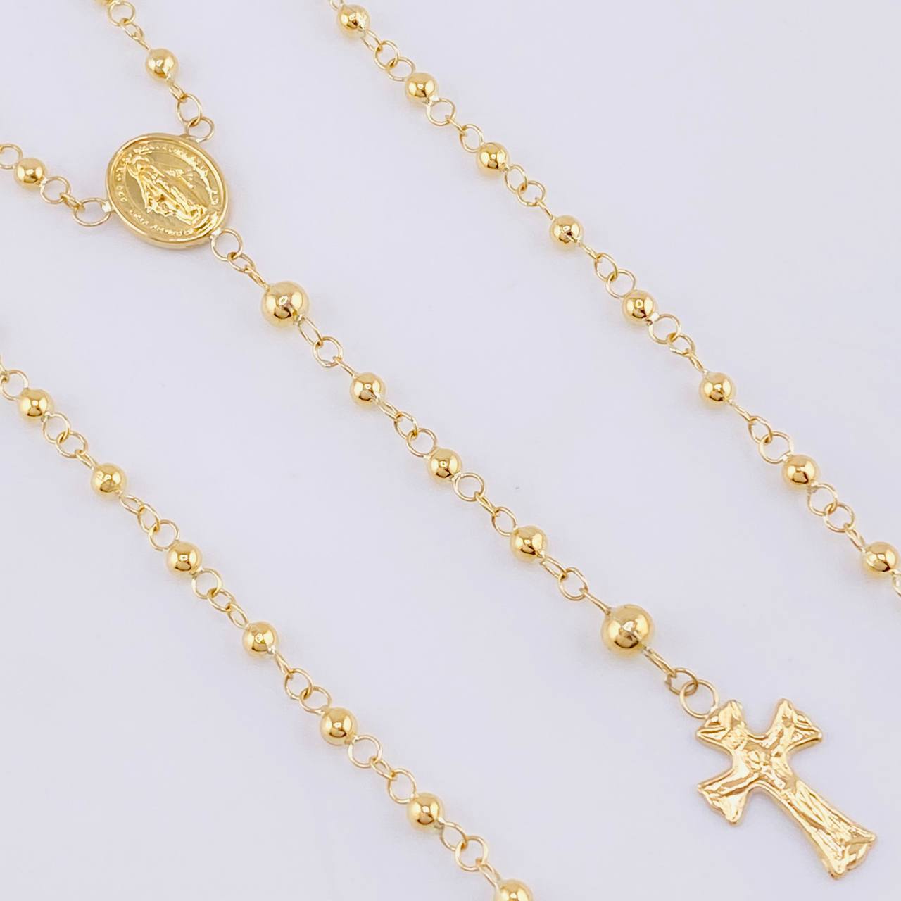 Miraculous Virgin Rosary 6.7 g / 21 1/4 in / 3 mm 18K Yellow Gold