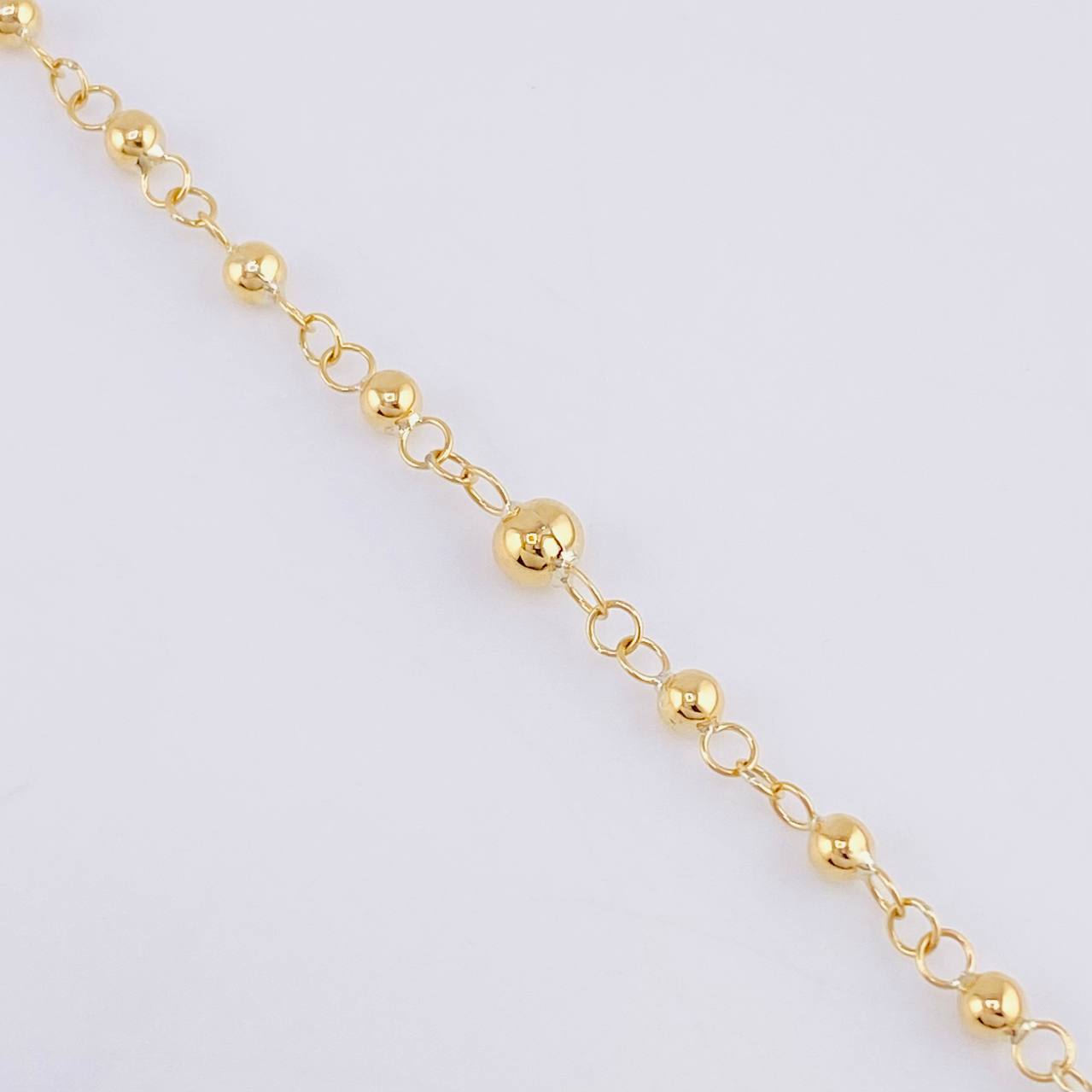 Miraculous Virgin Rosary 6.7 g / 21 1/4 in / 3 mm 18K Yellow Gold