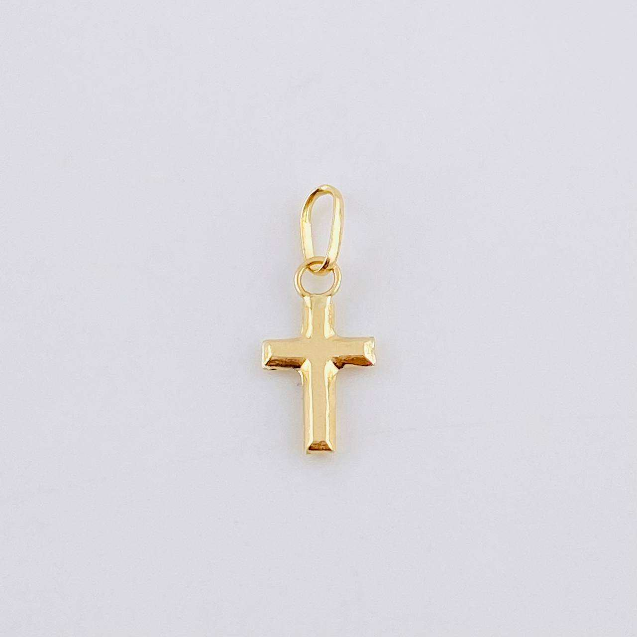 Pendant Cross 0.15 g / 1/2 in Yellow Gold 18K