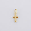 Pendant Cross 0.15 g / 1/2 in Yellow Gold 18K