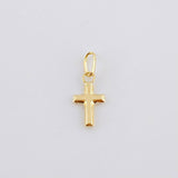 Pendant Cross 0.15 g / 1/2 in Yellow Gold 18K